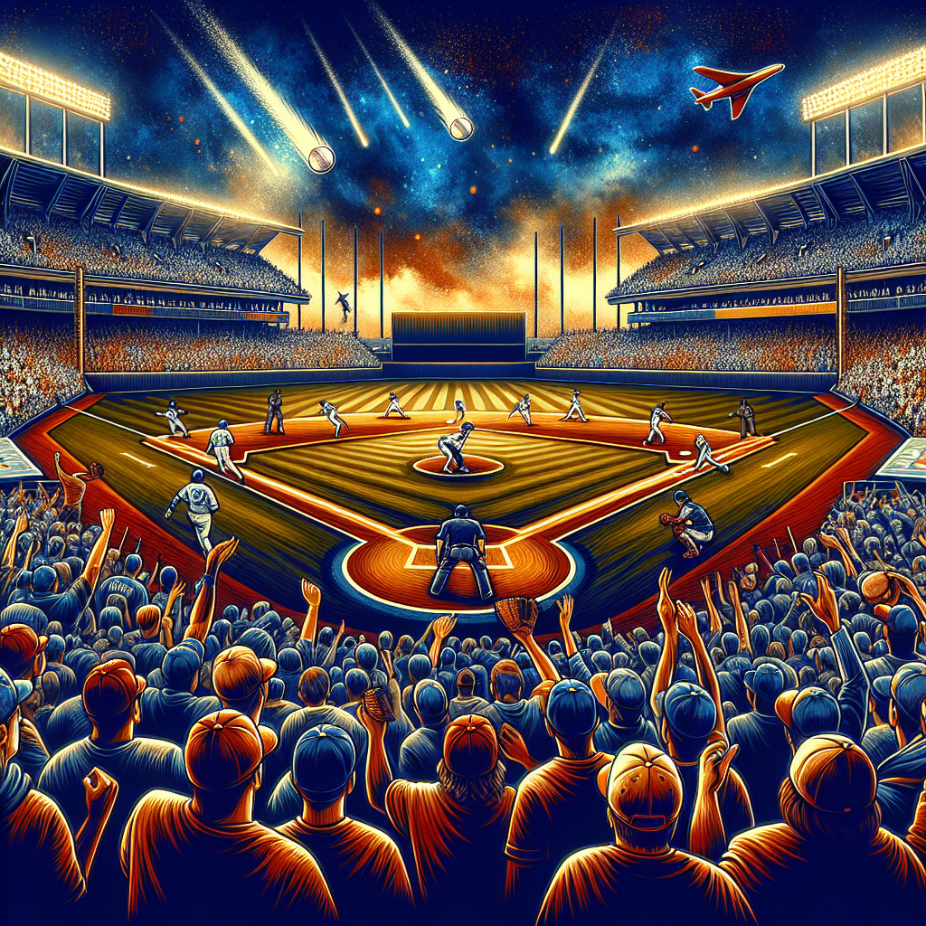 mlb季後賽, modern digital art style, high quality, suitable for blog post, no text or watermarks
