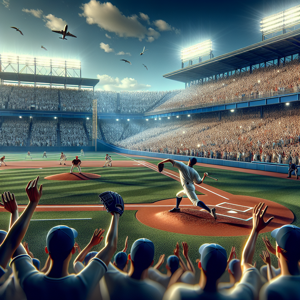 mlb直播, modern digital art style, high quality, suitable for blog post, no text or watermarks