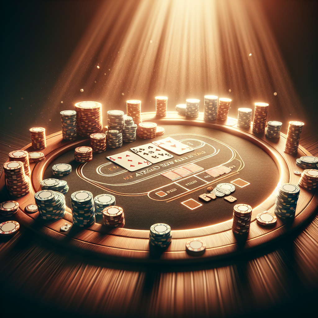 德州撲克, professional blog illustration, high quality, suitable for blog post, no text or watermarks