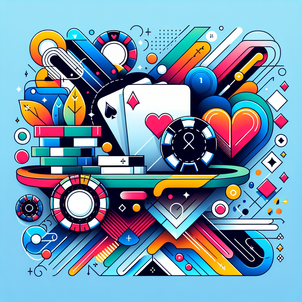 德州撲克, modern digital art style, high quality, suitable for blog post, no text or watermarks