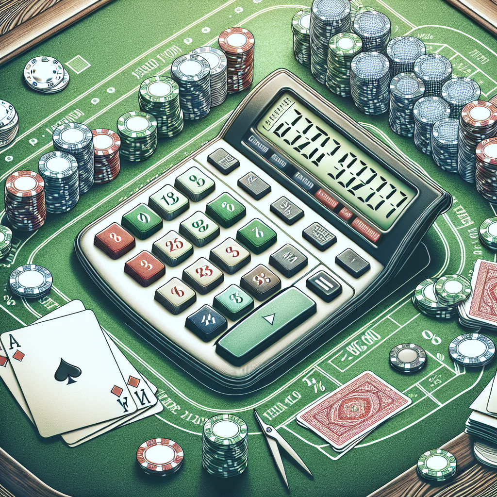 德州撲克勝率計算器, professional blog illustration, high quality, suitable for blog post, no text or watermarks