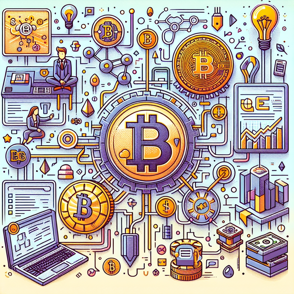 數位資產投資聖經 比特幣、區塊鏈、nft及其他數位資產的實用易懂指南, professional blog illustration, high quality, suitable for blog post, no text or watermarks