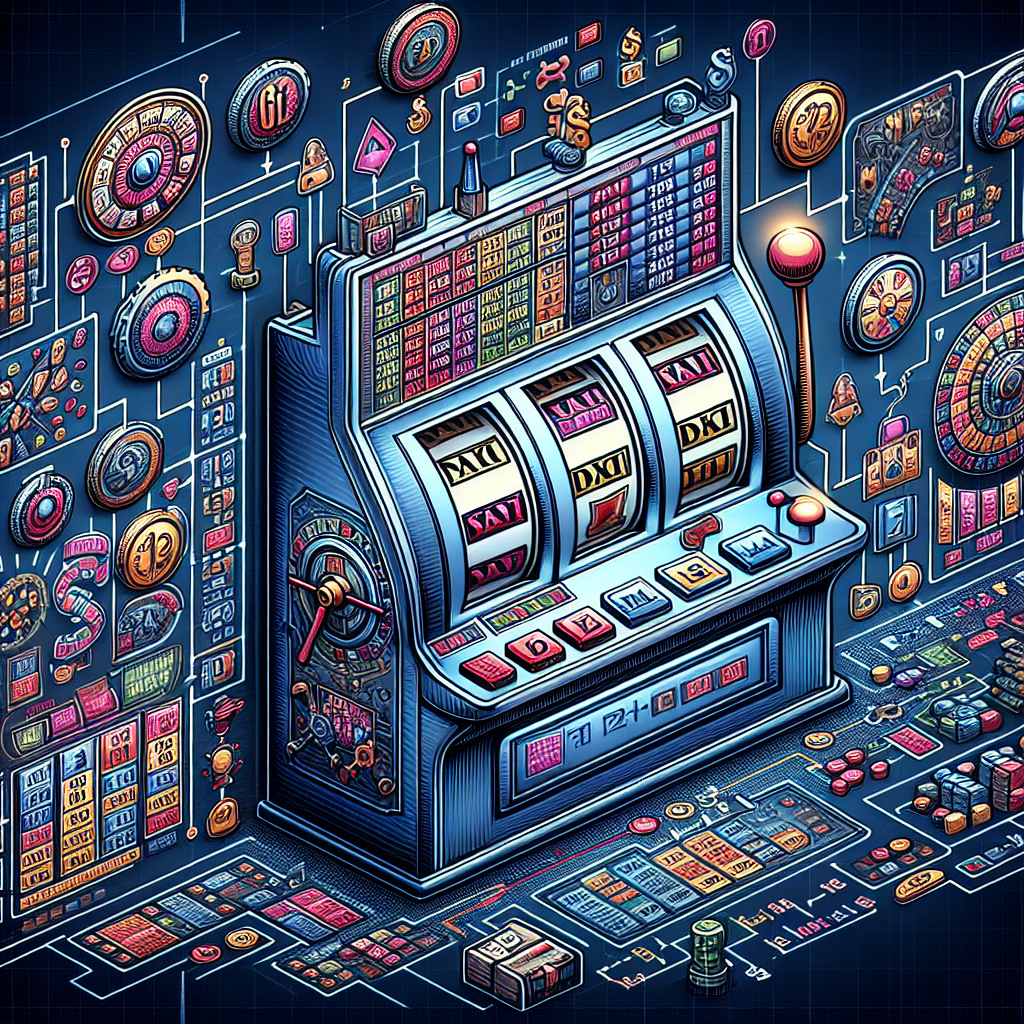 老虎機策略, professional blog illustration, high quality, suitable for blog post, no text or watermarks